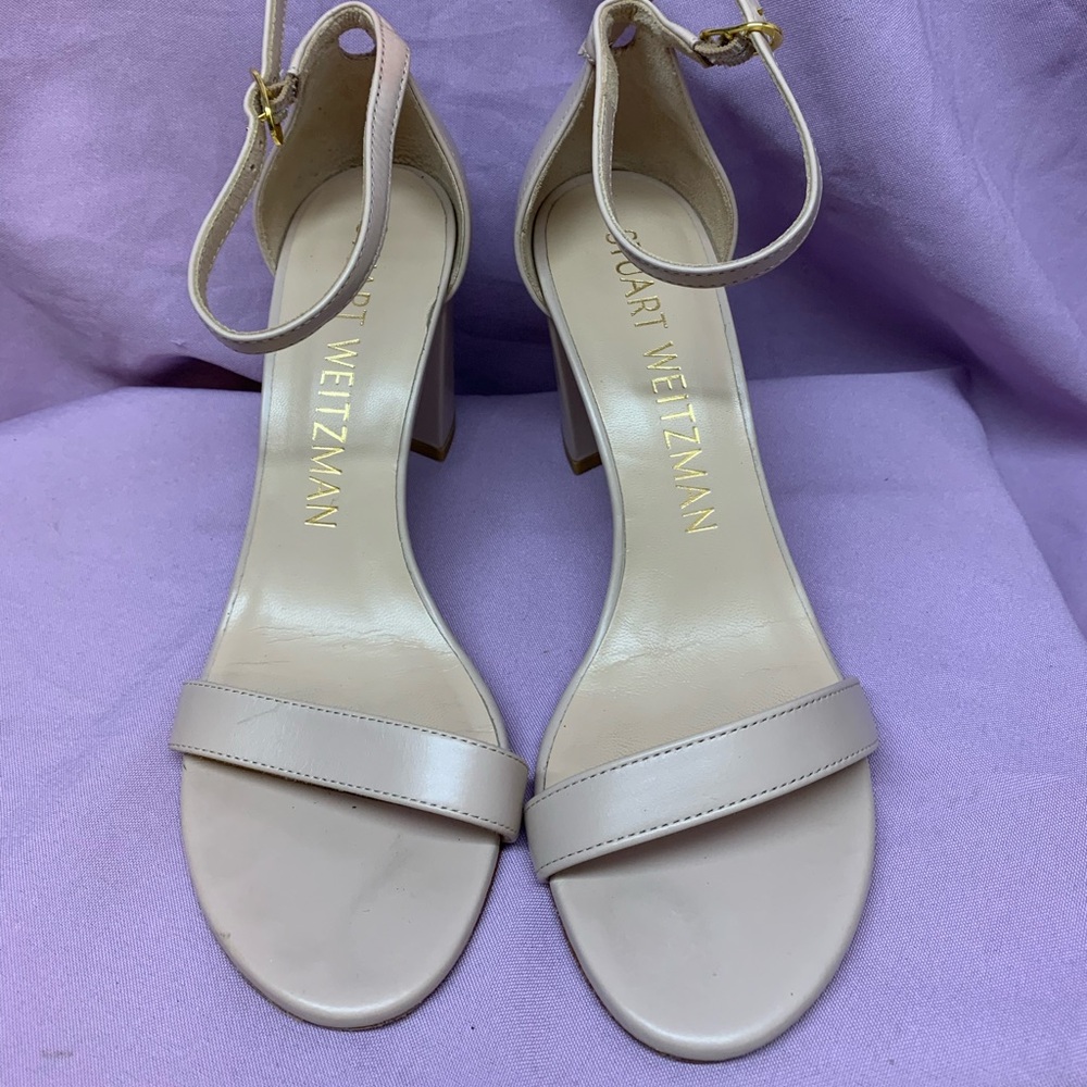 Stuart Weitzman Strap Pump Dress Shoes Size 7! Retail $575! Very Good!